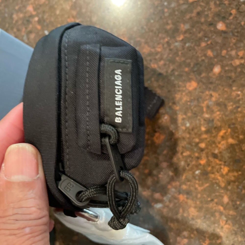 Balenciaga Micro Black Beltpack Bracelet keyring